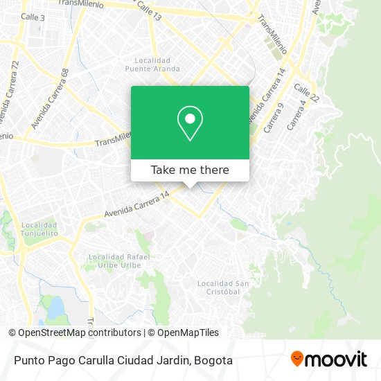 Punto Pago Carulla Ciudad Jardin map