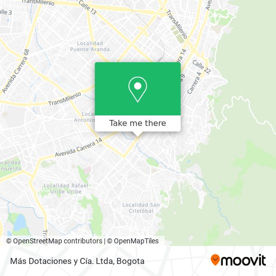 Mapa de Más Dotaciones y Cía. Ltda