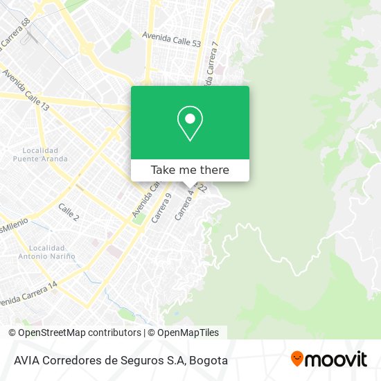 AVIA Corredores de Seguros S.A map