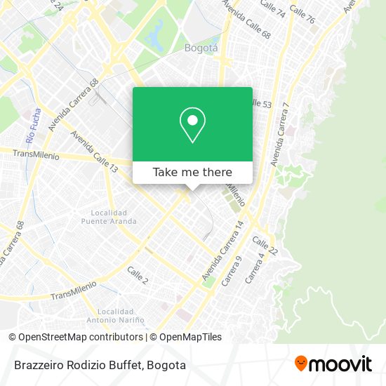 Brazzeiro Rodizio Buffet map