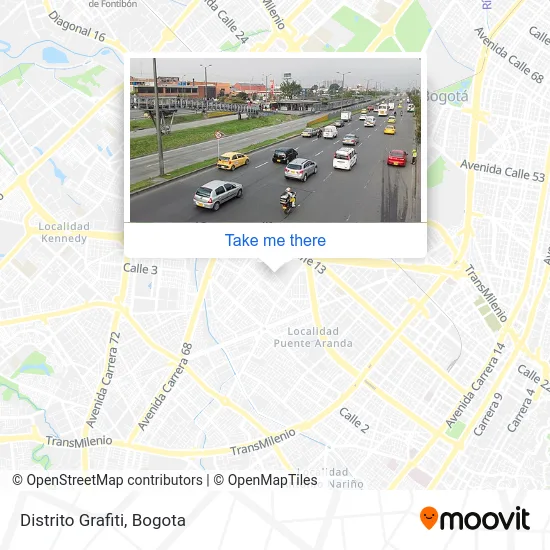 Distrito Grafiti map