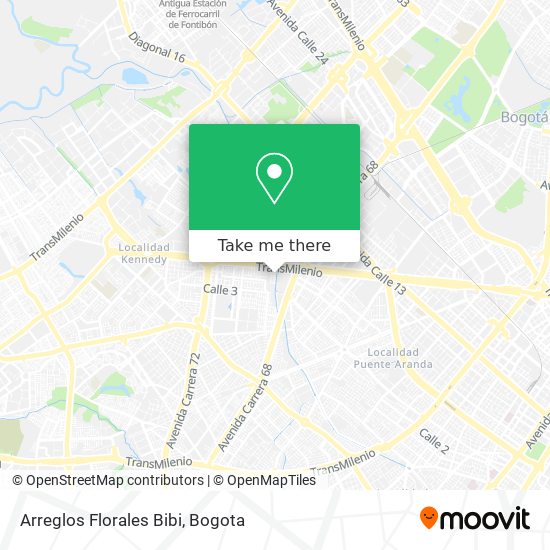 Mapa de Arreglos Florales Bibi