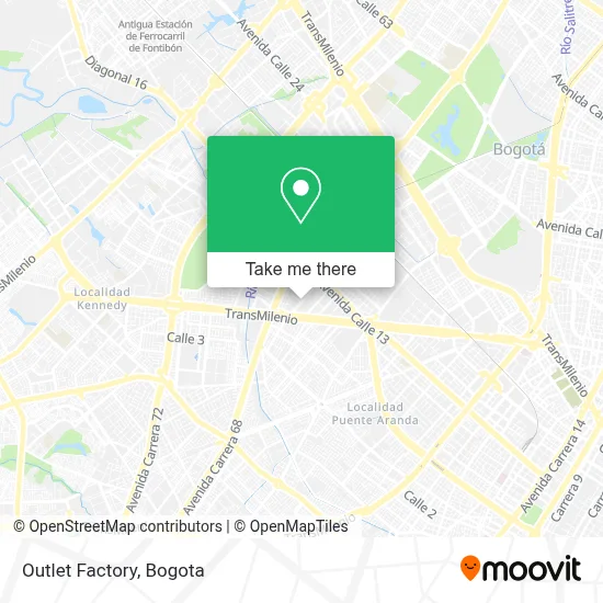 Outlet Factory map