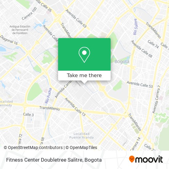 Mapa de Fitness Center Doubletree Salitre