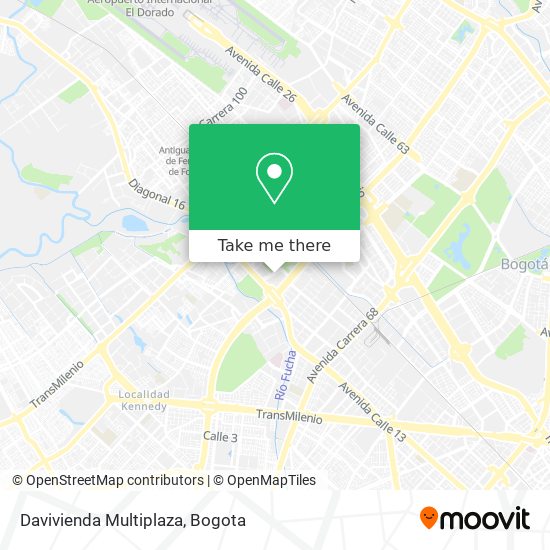 Davivienda Multiplaza map