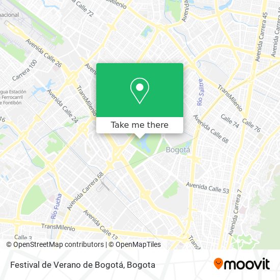Festival de Verano de Bogotá map