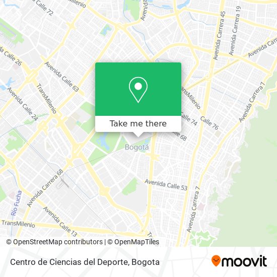 Centro de Ciencias del Deporte map