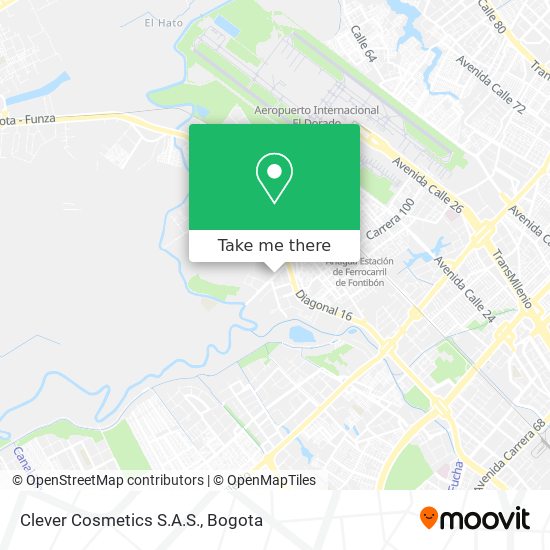 Mapa de Clever Cosmetics S.A.S.