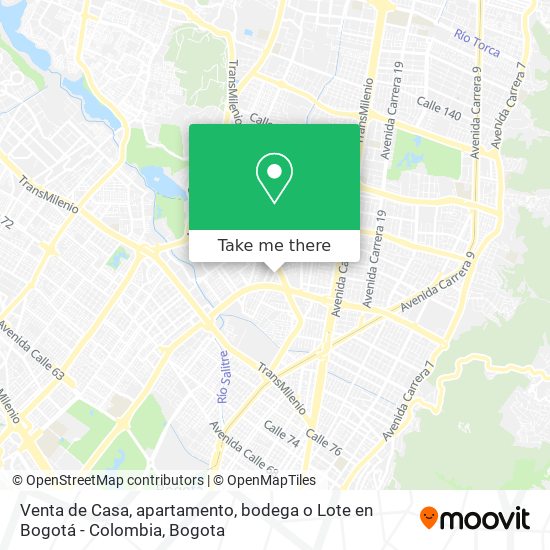 Venta de Casa, apartamento, bodega o Lote en Bogotá - Colombia map