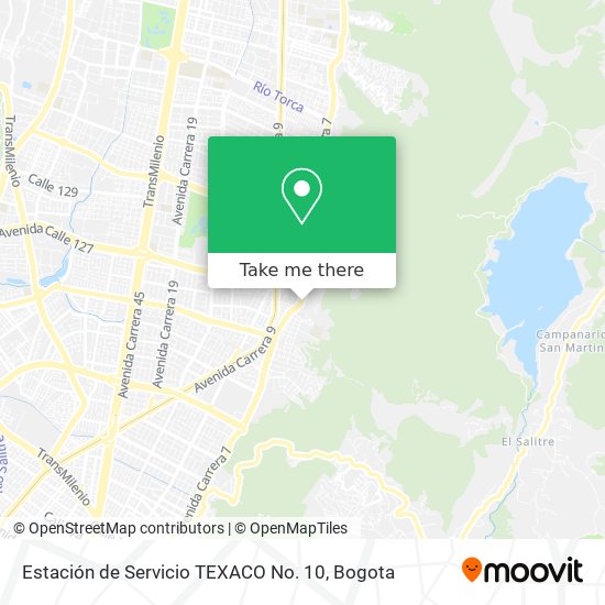 Estación de Servicio TEXACO No. 10 map