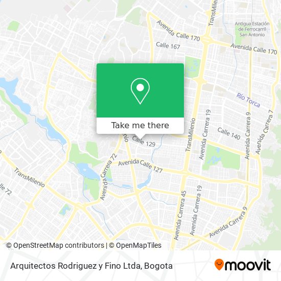 Arquitectos Rodriguez y Fino Ltda map