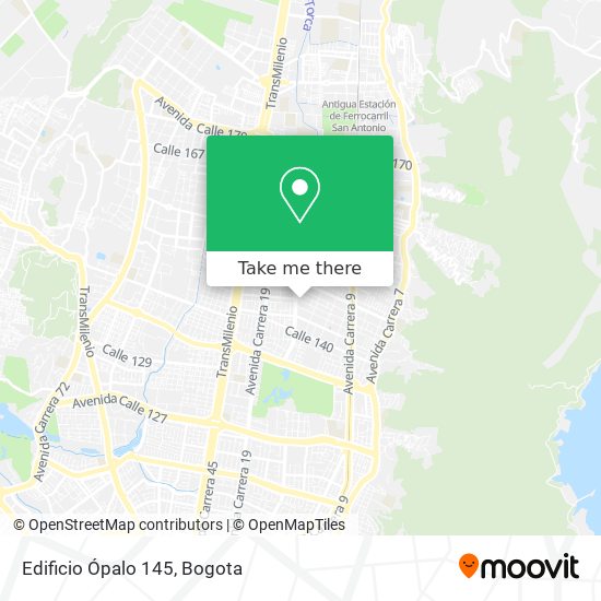Mapa de Edificio Ópalo 145