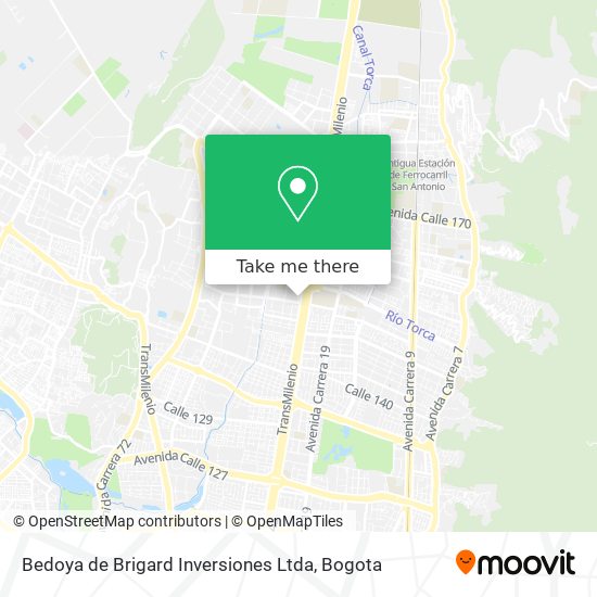 Mapa de Bedoya de Brigard Inversiones Ltda