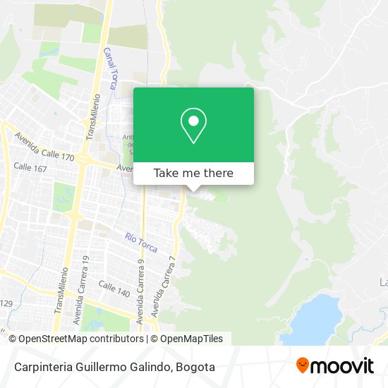 Carpinteria Guillermo Galindo map