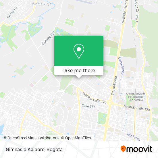 Mapa de Gimnasio Kaipore