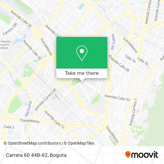 Mapa de Carrera 60 44B-62
