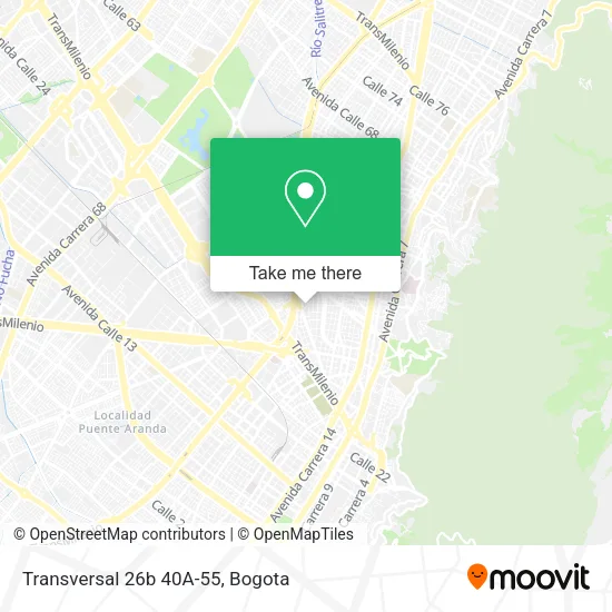 Mapa de Transversal 26b 40A-55