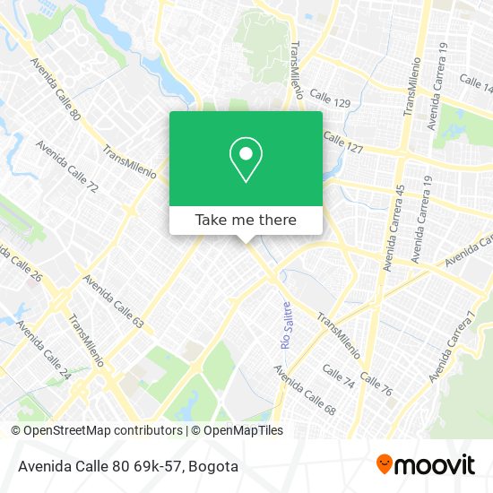 Mapa de Avenida Calle 80 69k-57