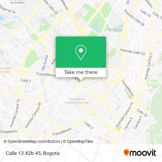 Mapa de Calle 13 42b 45