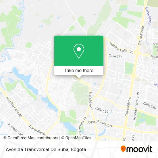 Avenida Transversal De Suba map