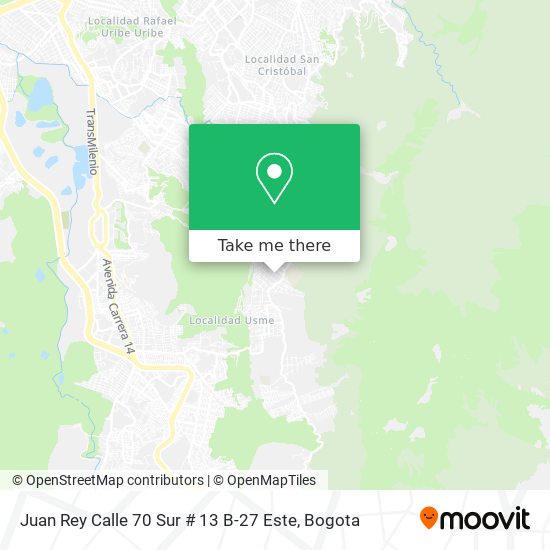 Juan Rey Calle 70 Sur # 13 B-27 Este map