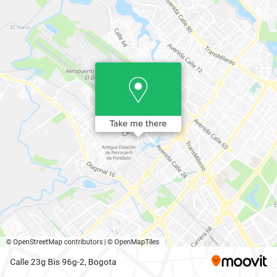 Mapa de Calle 23g Bis 96g-2