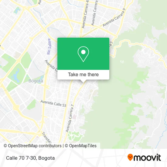 Calle 70 7-30 map
