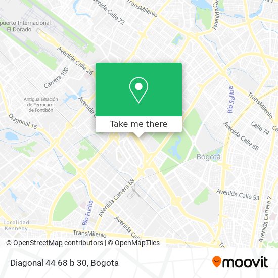 Mapa de Diagonal 44 68 b 30