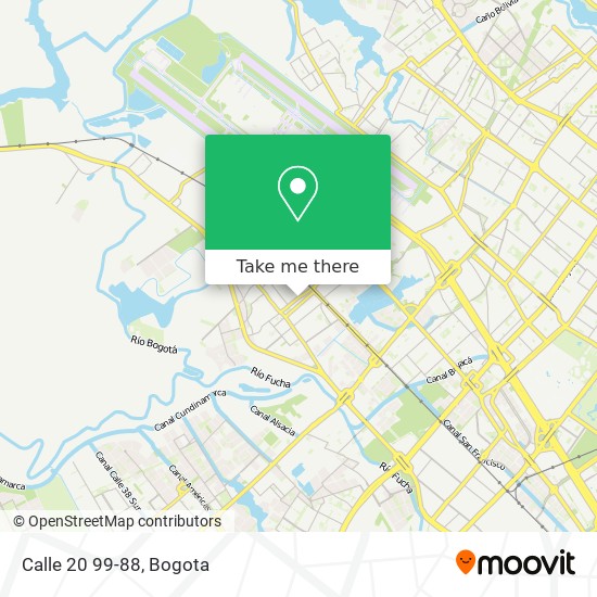 Calle 20 99-88 map