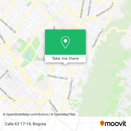 Calle 63 17-18 map