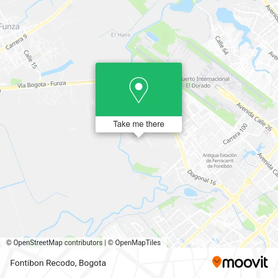 Mapa de Fontibon Recodo
