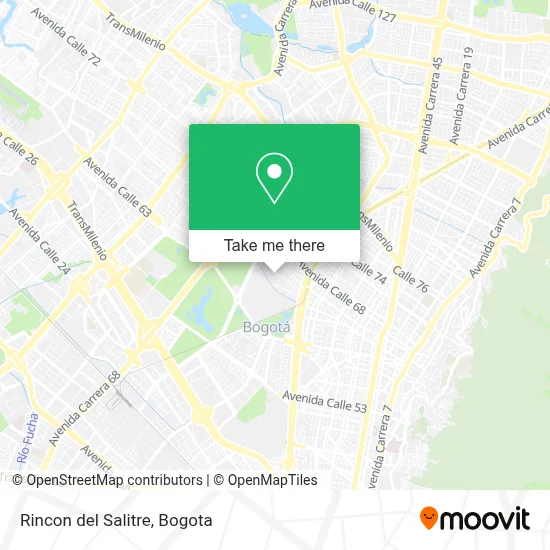 Rincon del Salitre map