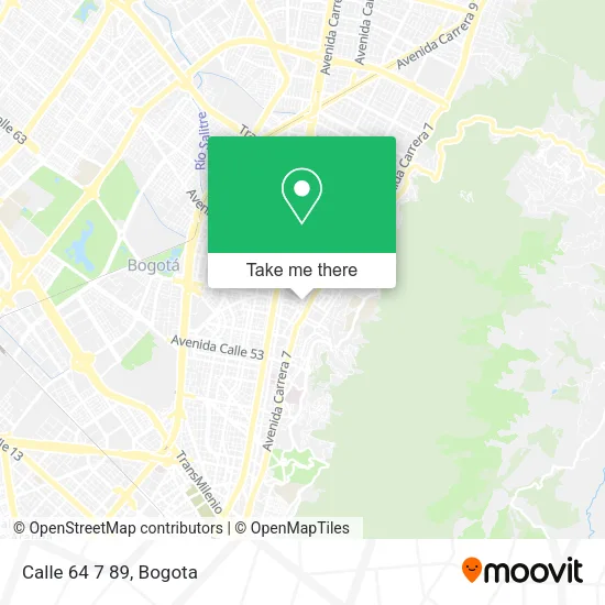 Calle 64 7 89 map