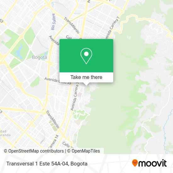 Transversal 1 Este 54A-04 map