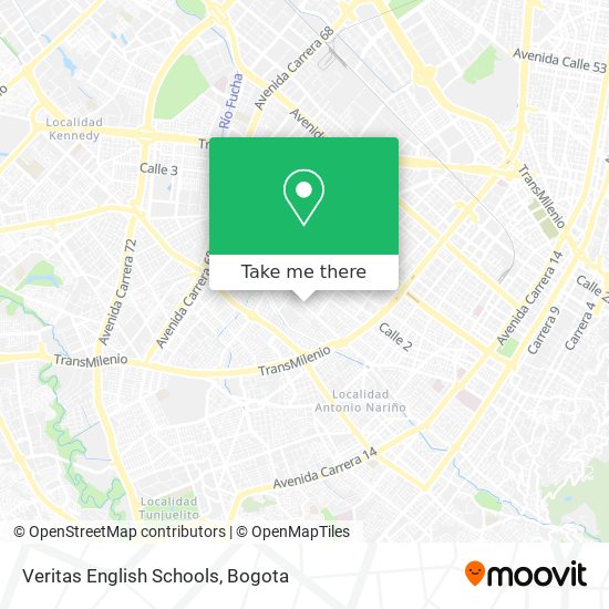 Veritas English Schools map