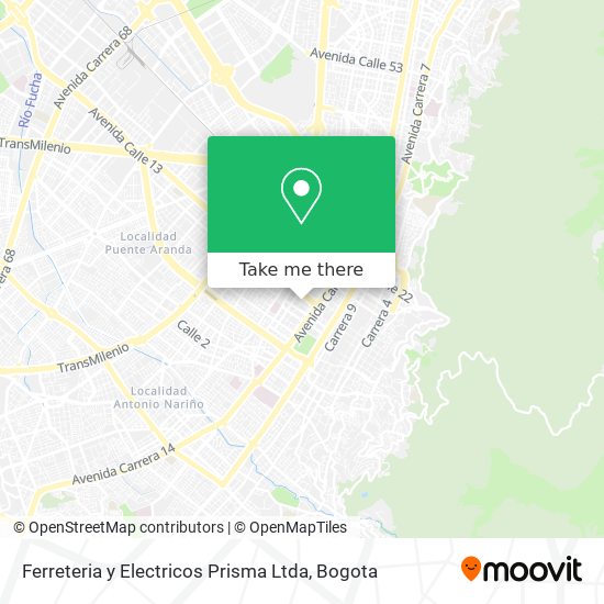 Ferreteria y Electricos Prisma Ltda map