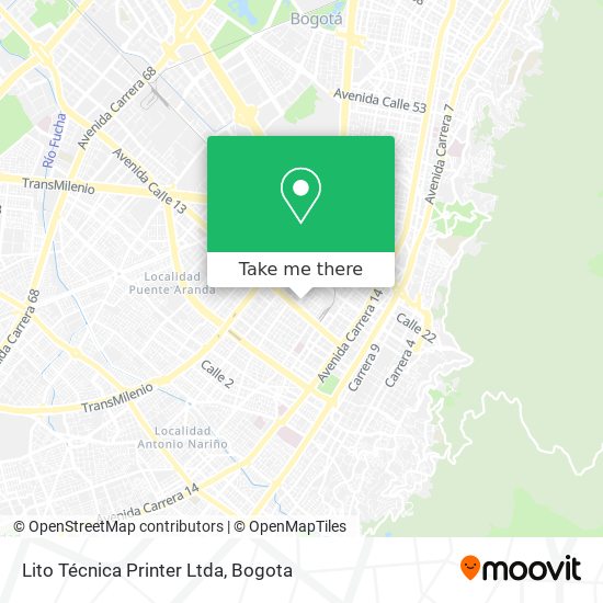 Lito Técnica Printer Ltda map