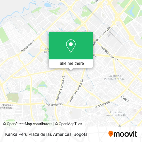 Mapa de Kanka Perú Plaza de las Américas