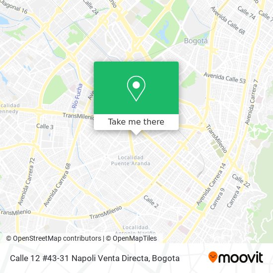 Mapa de Calle 12 #43-31 Napoli Venta Directa