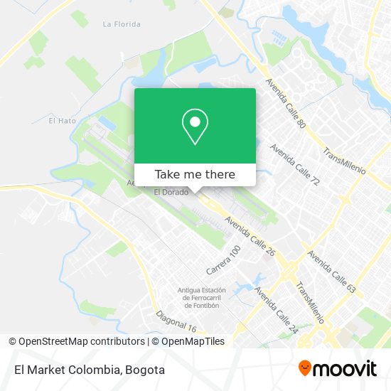 El Market Colombia map