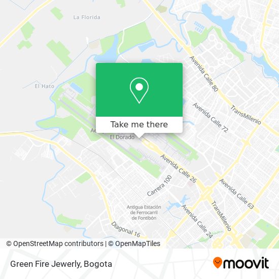 Green Fire Jewerly map