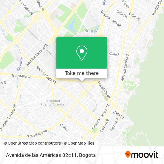 Avenida de las Américas 32c11 map