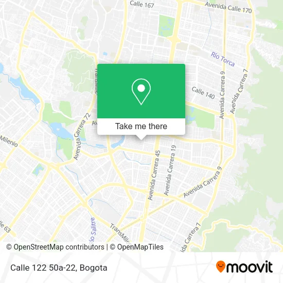 Calle 122 50a-22 map