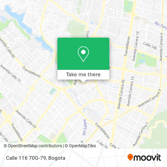 Calle 116 70G-79 map