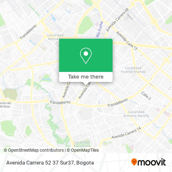 Avenida Carrera 52 37 Sur37 map