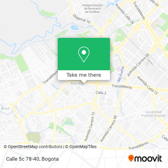 Mapa de Calle 5c 78-40
