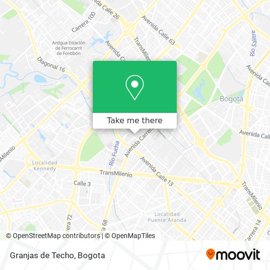 Granjas de Techo map