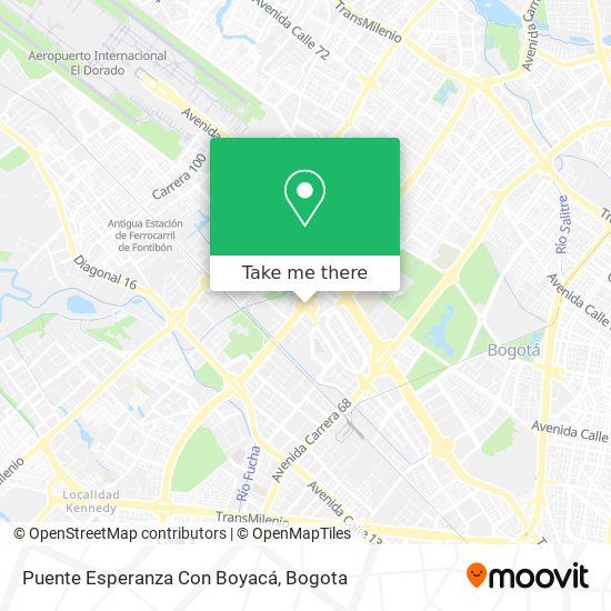 Puente Esperanza Con Boyacá map