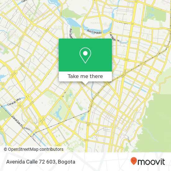 Avenida Calle 72 603 map