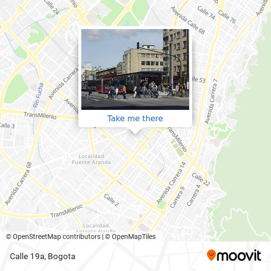 Calle 19a map